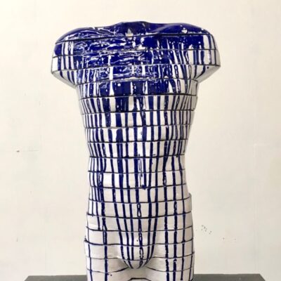 cosmos chromosome vessels | Delft Man |  120 x 48 x 32 cm